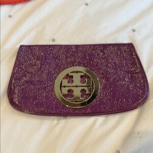 Tory Burch Purple Clutch Bag